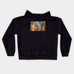 Mexico. San Miguel de Allende. Street with the Church. Kids Hoodie